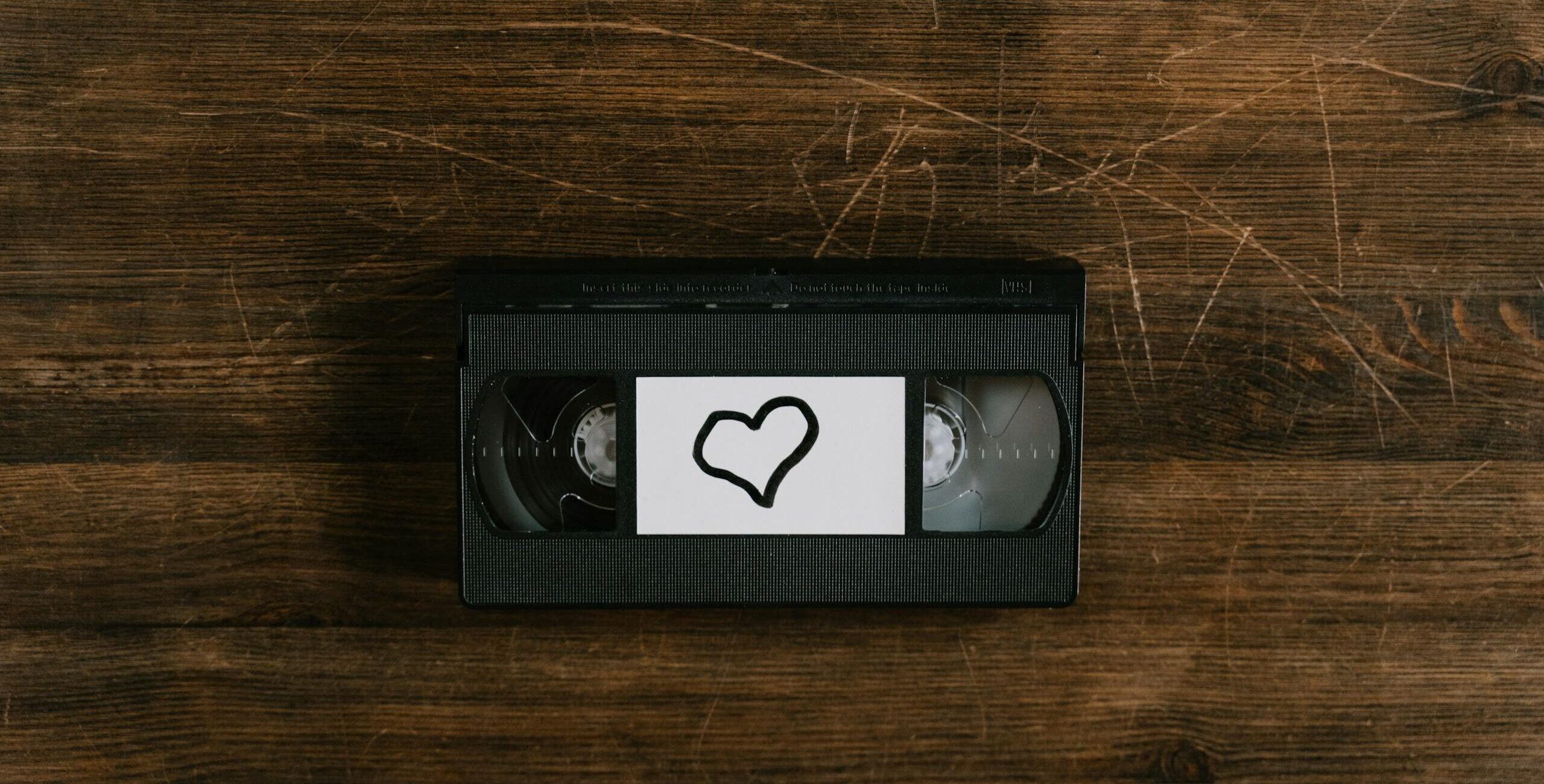 A Videotape with Handwritten Heart Icon