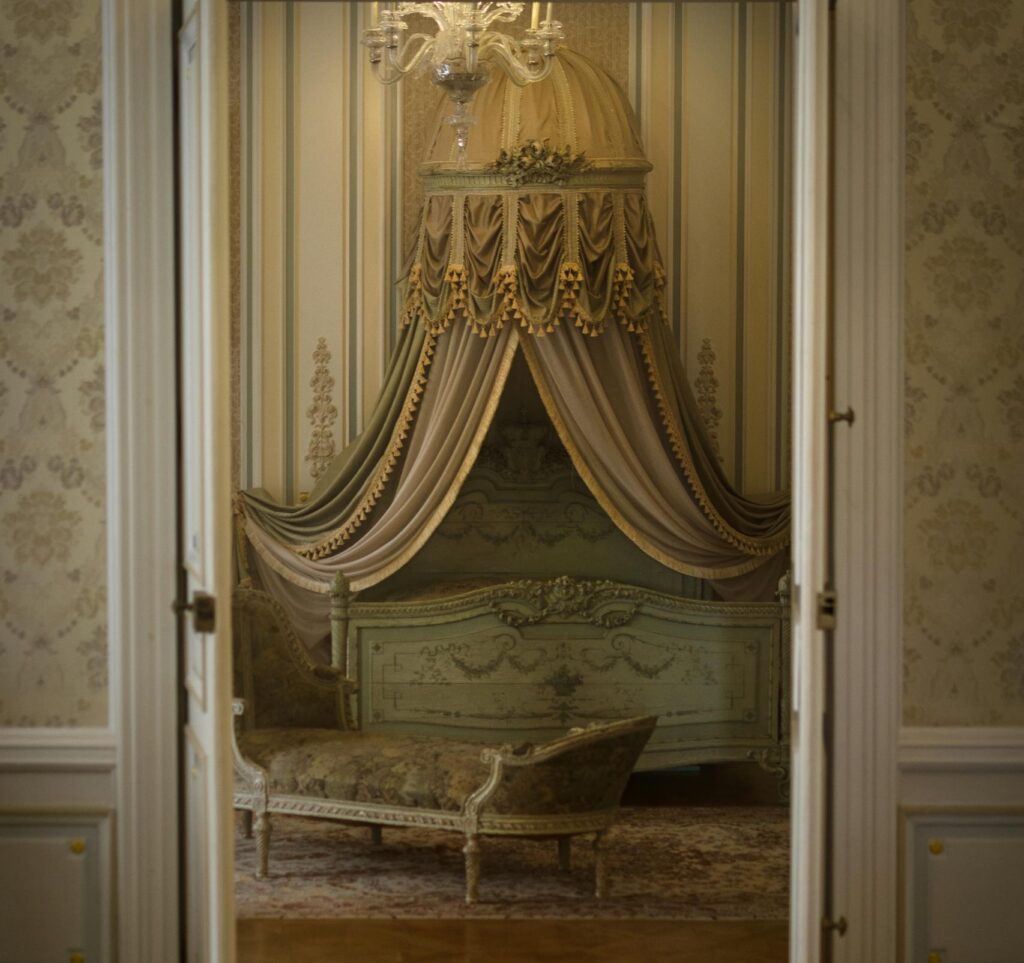 Curtains over Bed in Palace